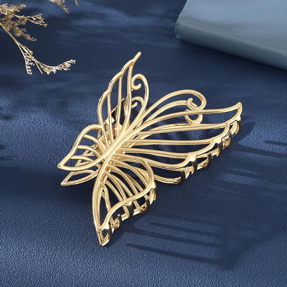 Rhinestone Butterfly  Hair Claw Clips Hair Claw For Women Elegant Ponytail Holder Hairpins Hair Crab Fashion Hair Accessories