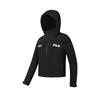 Fila Explore Fleece Lined Classic Simple Sports Casual Outdoor Mountain Comfortable Hooded Woven Jacket Women jackets A11W617723F-BK