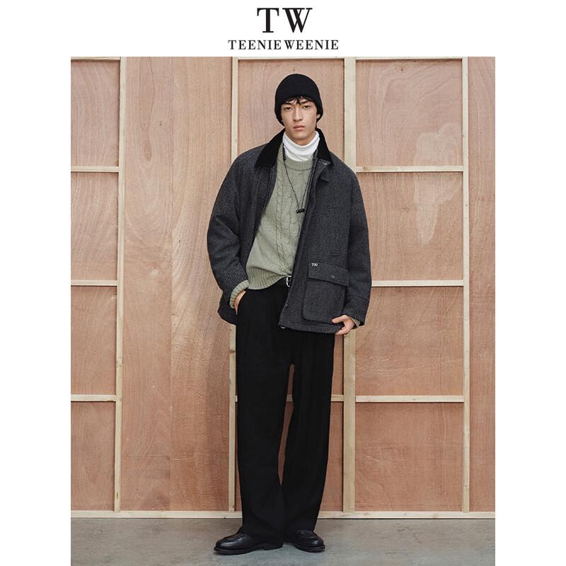 Teenie Weenie Men's Vintage Wool Blend Raglan Coat