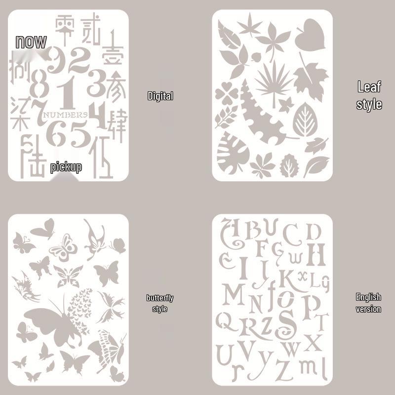 Vintage Journal Ink Pad Blending Tool with DIY Sponge Finger Cot and Lace Ruler - Available In 5 Colors for Stamping, Smearing, and Coloring.