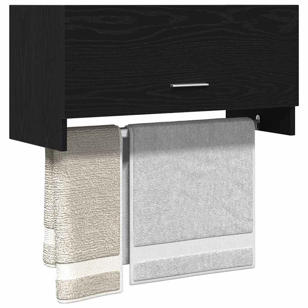 Wardrobe Black Oak Look 70 x 32.5 x 35 cm