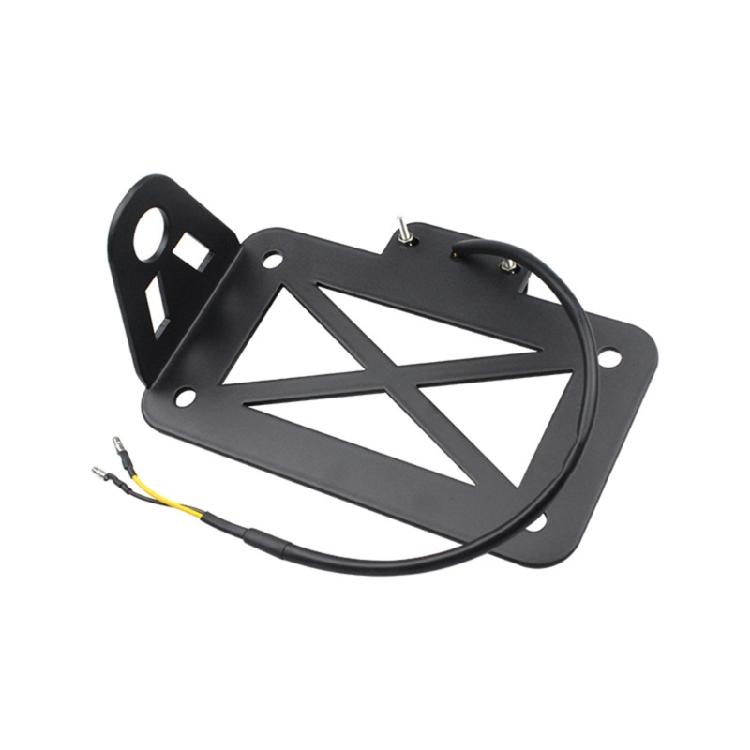 Easy to Install Side License Plate Bracket Sturdy Design Accessories for Vintage Motorcycle, Compliant with Traffic Laws