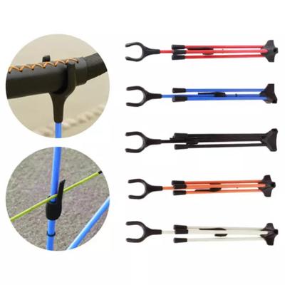 Archery Recurve Bow Stand Adjustable Bow Stand Rack Holder Fiberglass Bow Rack Archery Sports Gear for Longbow Takedown Bow