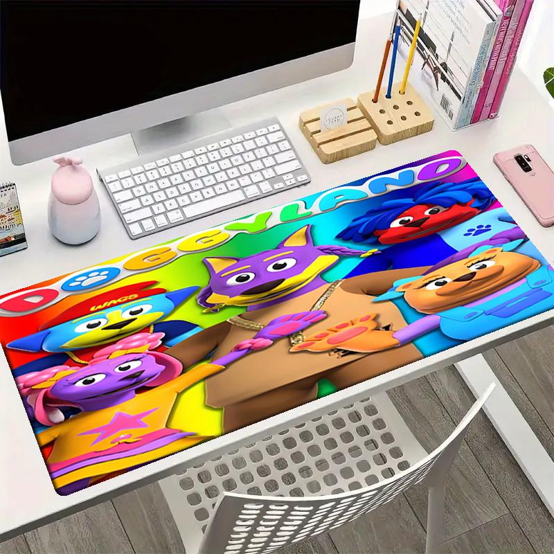 Doggyland Theme Mouse Pad, Non Slip Rubber Base, Multifunctional Office & Home Decor, Perfect for Workspace Personalization.