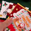 5pcsChristmas Mixed Greeting Cards Holiday Party Santa Claus Christmas Tree Thank You Cards Bakery Flower Shop Blessing Small Ca