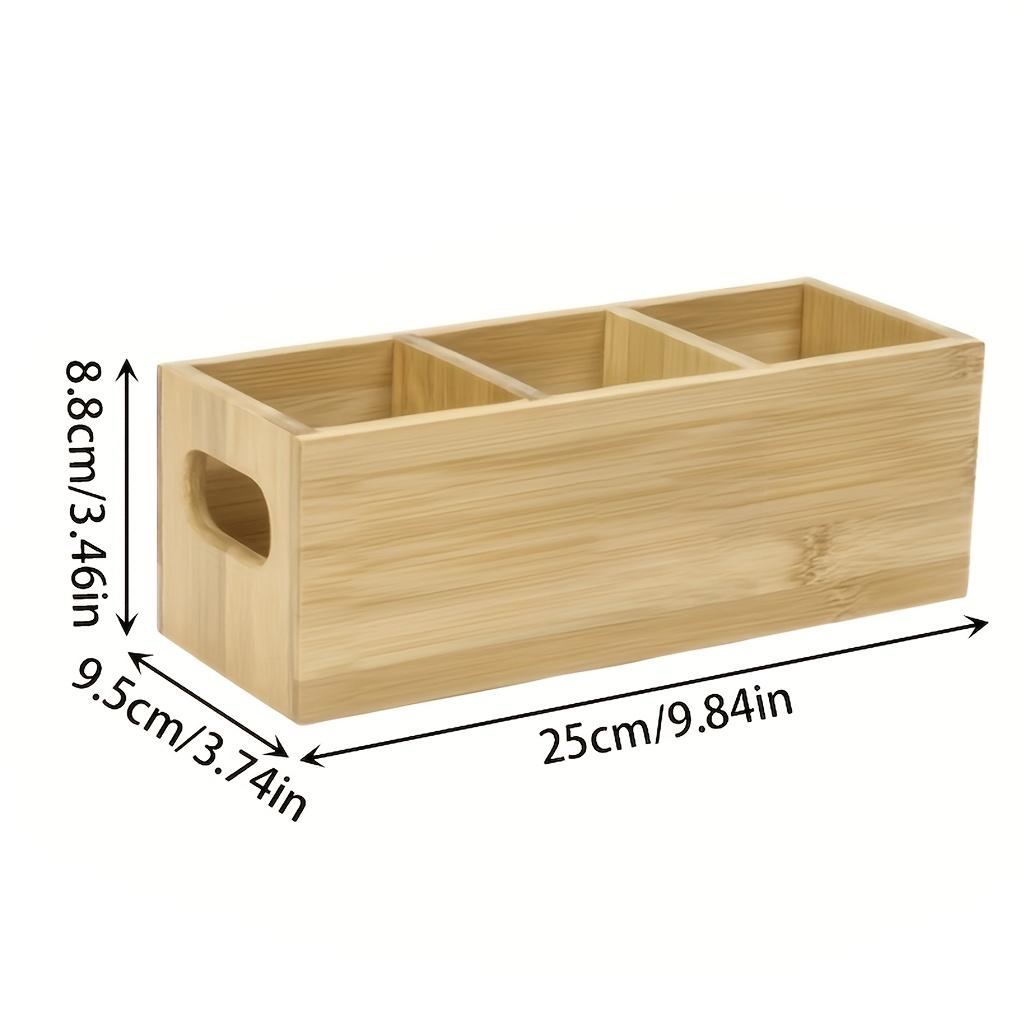 Cutlery Holder, Kitchen Utensil Caddy with 3 Compartments, Countertop Cutlery Storage Organizer, Flatware Organizer for Parties