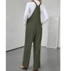 Women's Casual Loose Solid Color Pocket Loose Corduroy Jumpsuit Fashion Pants Pants