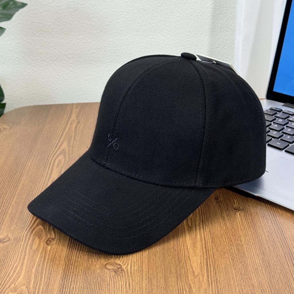 Fashion Hat Flannel Thickened Wool Women's Autumn and Winter Versatile Cap Korean Version Personalized Letter Embroidery Hardtop Wide Hat Baseball Cap