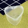 10PCS 45ml Creative Heart Shaped DIY Transparent Sealed Storage Box Home Jewelry Storage Box Compact And Lightweight Storage Can