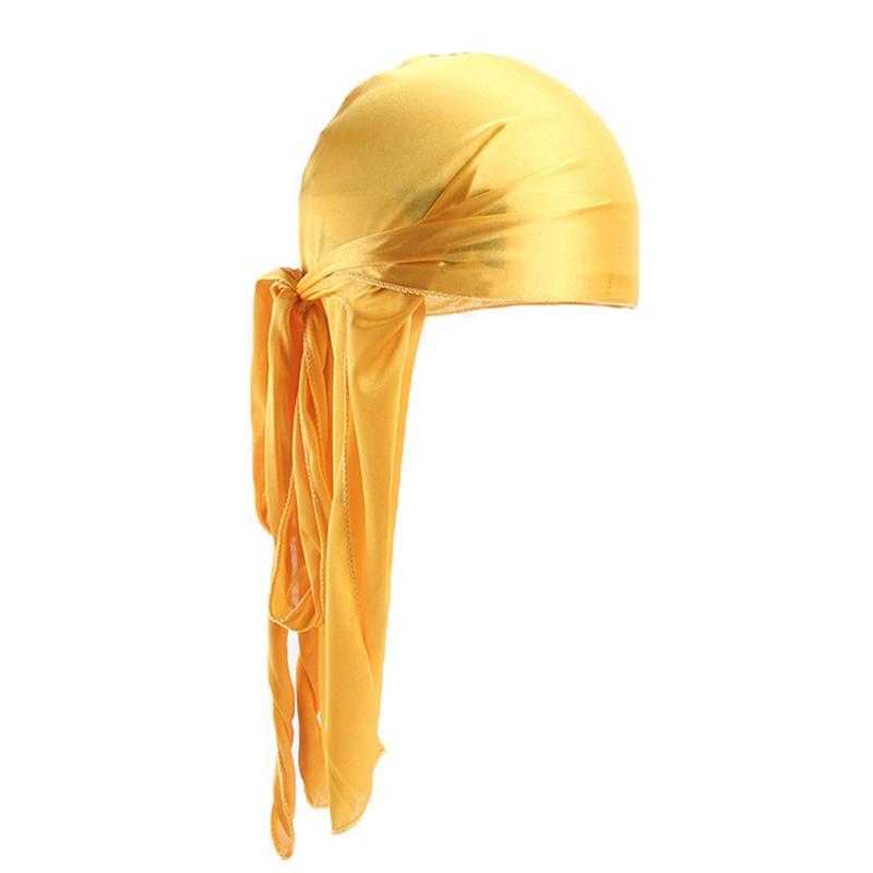 Men'S Silky Durags Bandanas Turban Hat Wigs Satin Durag Biker Headwear Headband Hair Accessories Extra Long Tail Du-Rag