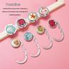 Portable Folding Handbag Hook with Epoxy Logo Sticker