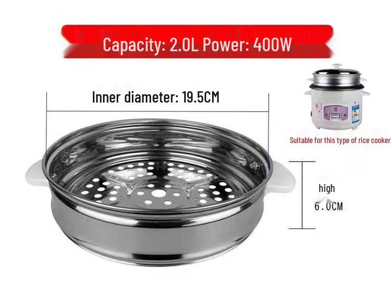ZISIZ Large Capacity Ceramic Steamer Basket