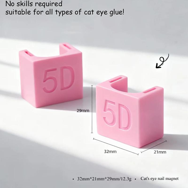 For Cat Eye Gel Effect Wide Side Light French Design Cat Eye Gel Nail Polish Magnet Manicure Tools 5D Automatic Cat Eye Magnet
