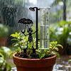 Metall-Erdspieß Regenmesser Ameisenfigur Messgerät, Regenwassermessrohr, Rostfrei Outdoor für Garten Hof Dekoration Ornament Rasen Terrasse