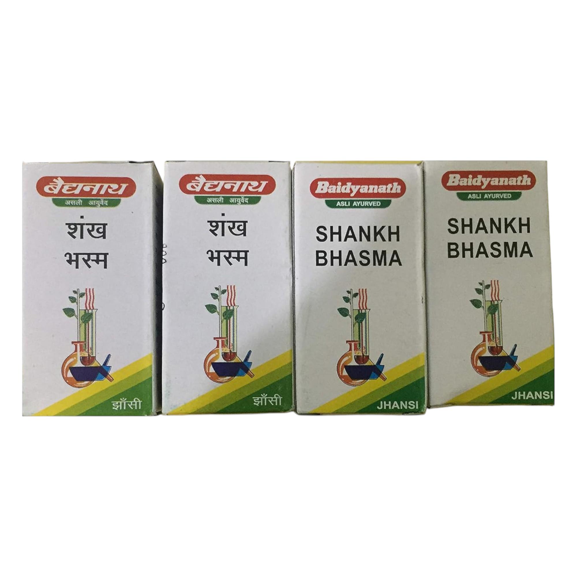 

Baidyanath Jhansi Shankh Bhasma 10 Gm Pack of 4 | Ayurvedic Calcium & Bone Support Supplement