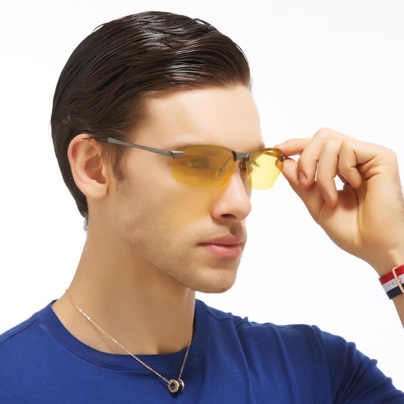 Nachtsichtbrille speziell für Autofahrer Nachtsichtbrille Nachtsichtbrille mit Blendschutz und Nachtlicht Polarisierte Autofahrbrille