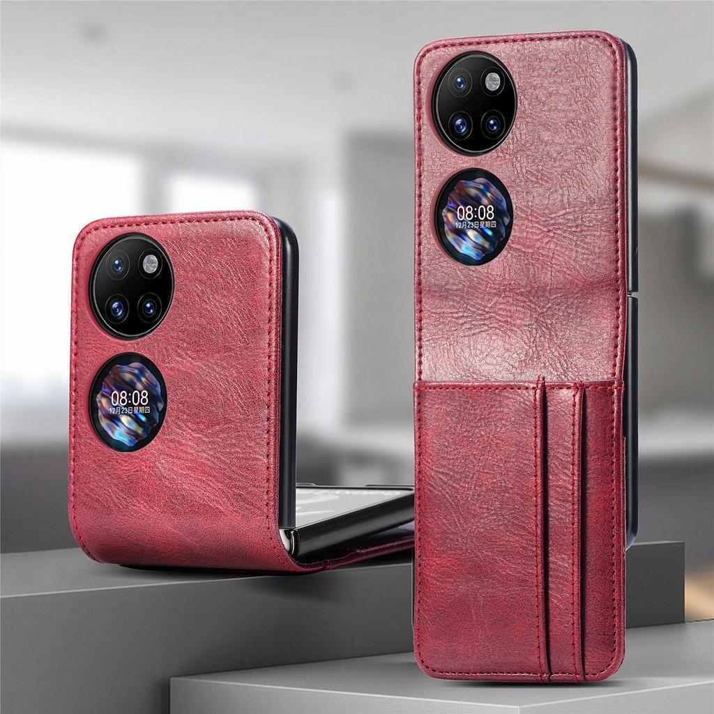 Compatible with Huawei P50Pokcet phone case flip zflip 3/4 card slot coin purse flip Japanese protective case