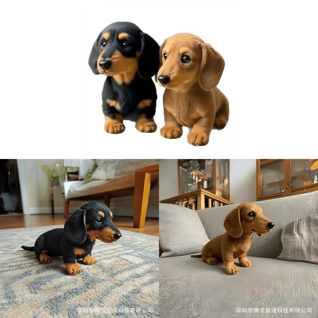 Pet Theme Plush Dog Figurine For Home Decor Creativity Gift Idea