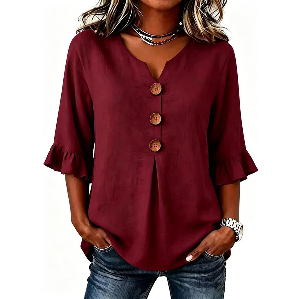 Womens Tops, 2026 Short Sleeve V Neck Tops for Women, Dressy & Casual