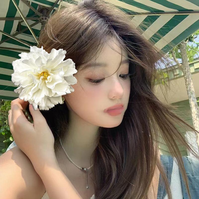 Hawaiian Flower Hair Clip For Women Girls Romantic Bohemian Flower Side Clip Sweet Hair Clips  Hair Accessories Gifts