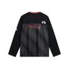 Li-Ning Anti-Five Series Striped Letter Loose Quick-Dry V-Neck Long Sleeve T-Shirt Men Tops AAEV051-2