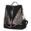 Rucksack mit Leopardenmuster und großem Fassungsvermögen für Damen, diebstahlsicherer Rucksack