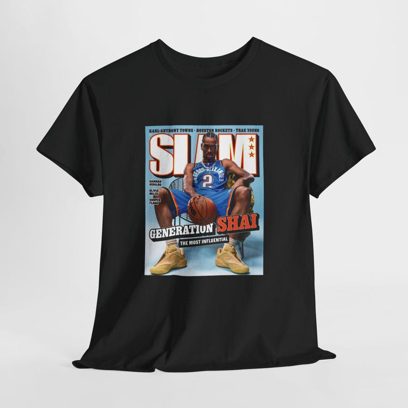 Shai Gilgeous-Alexander Children s T-Shirt | Unisex SLAM Graphic Tee Shirt 150
