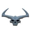 3D Printed Giant Skull Figurine Gothic Flame Giant Skull Statue Halloween Party Skull