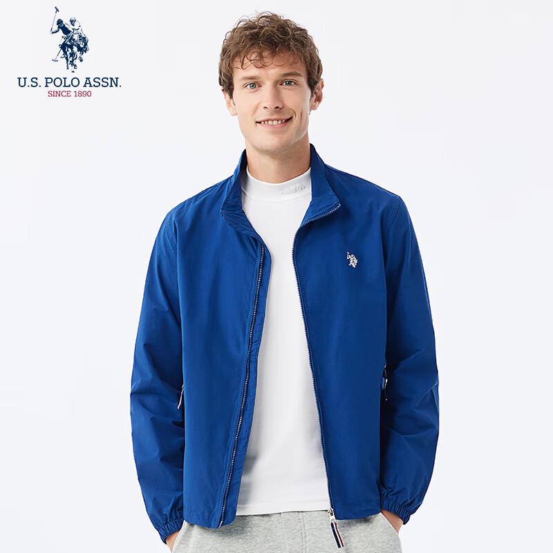 

нас. POLO ASSN. Чоловіча повсякденна вітрозахисна куртка зі стійкою L