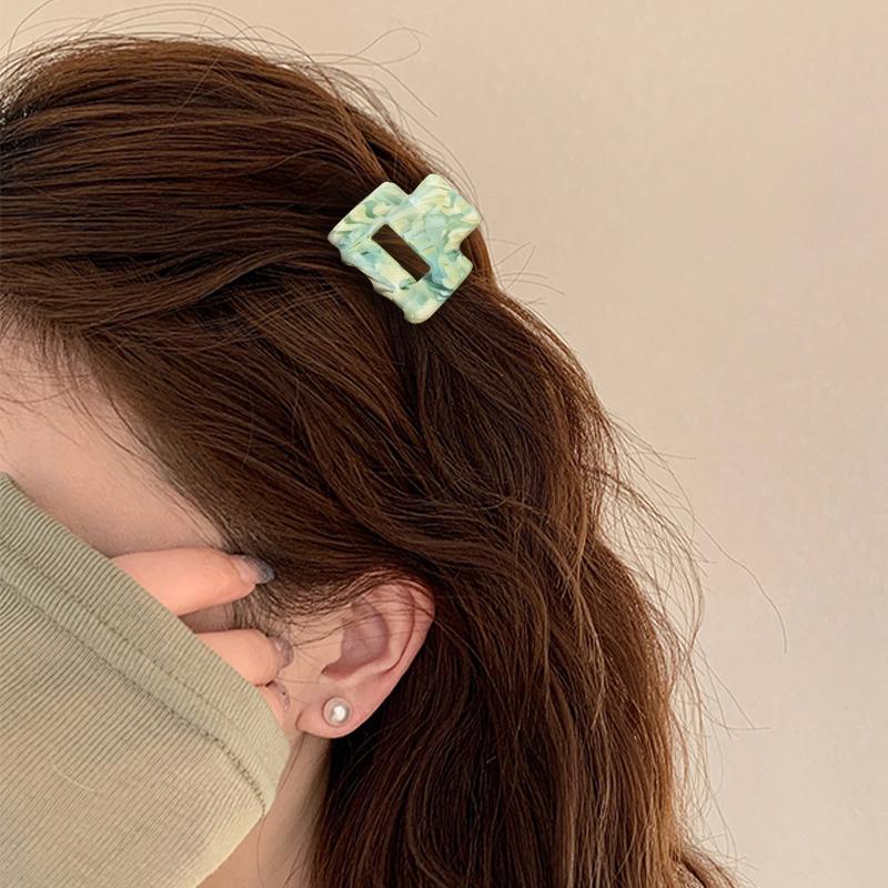 Acetat Mini Quadrat Hohl Haarnadel Krallenklemme Damen Haarspangen Mädchen Spangen Bade Bündel Haarschmuck