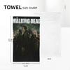 The Walking Dead Gaming Games Soft Face Towel Quick Dry Pool Bath Cotton Towels Absorbent Quick