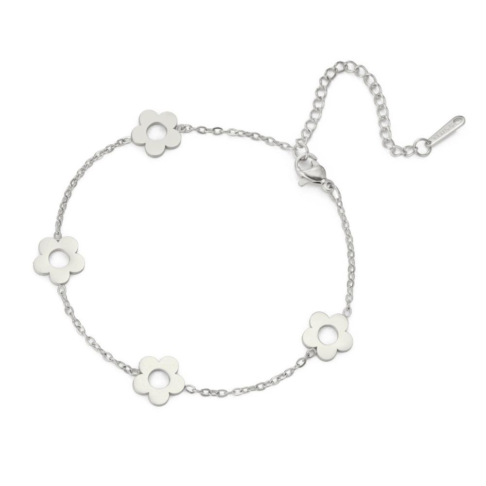 Sweet Stainless Steel Bracelet Adjustable Chain Charm Bracelet Jewelry Wrist Chain  Jewelry Gifts