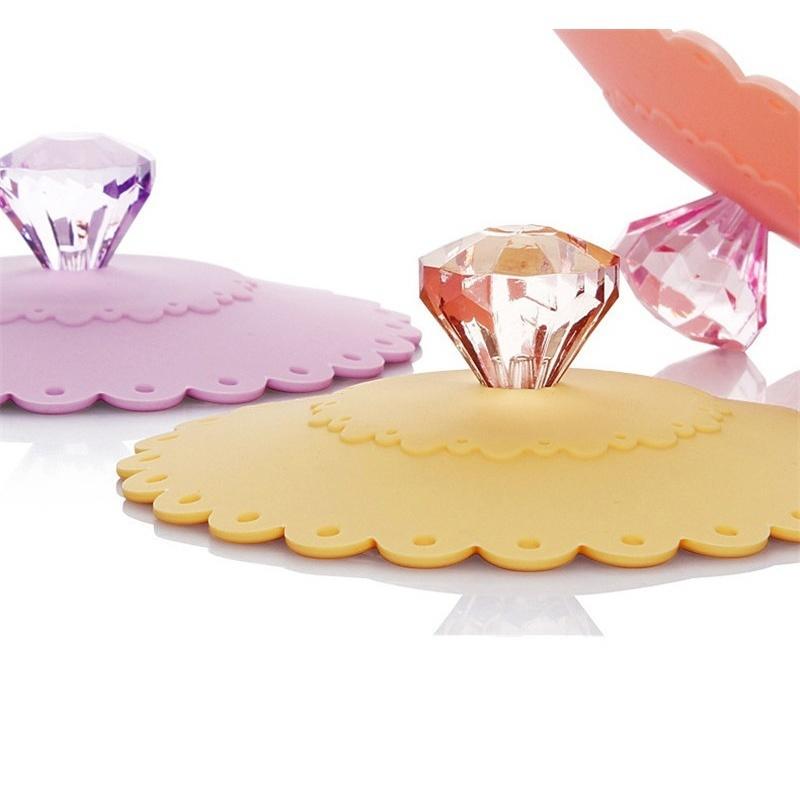 Lace Cup Cover Silicone Lid Bottle Lid Cover Home Office Accessory