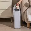 Hanging Trash Can for Kitchen Cabinet Door - Waste Bin with Cover for Bathroom Toilet, Wall Mounted Storage Bucket