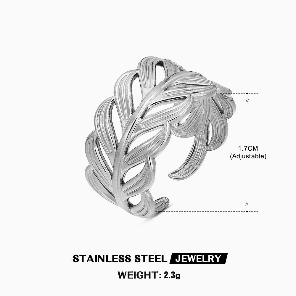 LATS Multiple Styles Stainless Steel Geometric Texture Wide Rings for Women Men Irregular Gold Wedding Ring Punk Jewelry