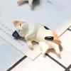 DW93 5pcs Kawaii Resin Mini Sleeping Cat Mini Figures Miniature Things Statues Dollhouse Room Home Decor Items Desk Accessories