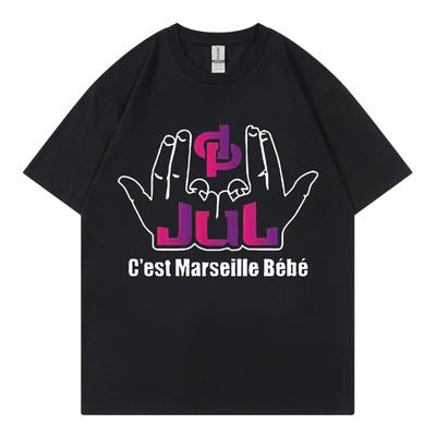 French Rapper Jul Cest Marseille Bébé Graphic T Shirts Fashion Hip Hop Y2k Clothing Tshirt Summer Pure Cotton Tshirts Unisex