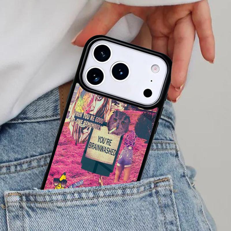Hippie Trippy Psychedelic Message Abstract Phone Case for iPhone 16e 15 14 13 12 17 Pro Max Plus Air 17pro Cover Coque
