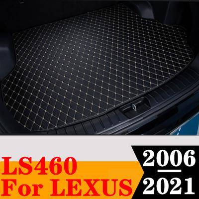Sinjayer Car AUTO Trunk Mat ALL Weather Tail Boot Luggage Pad Carpet Flat Side Cargo Liner Cover For LEXUS LS460 2006-2016