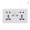 Wall Power Socket Universal 5 Hole 2.1A Dual Usb Charger Port Socket