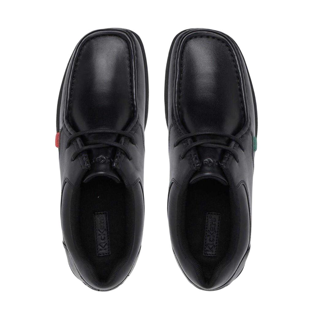 Kickers Childrens/Kids Fragma Leather Lace Up School Shoes