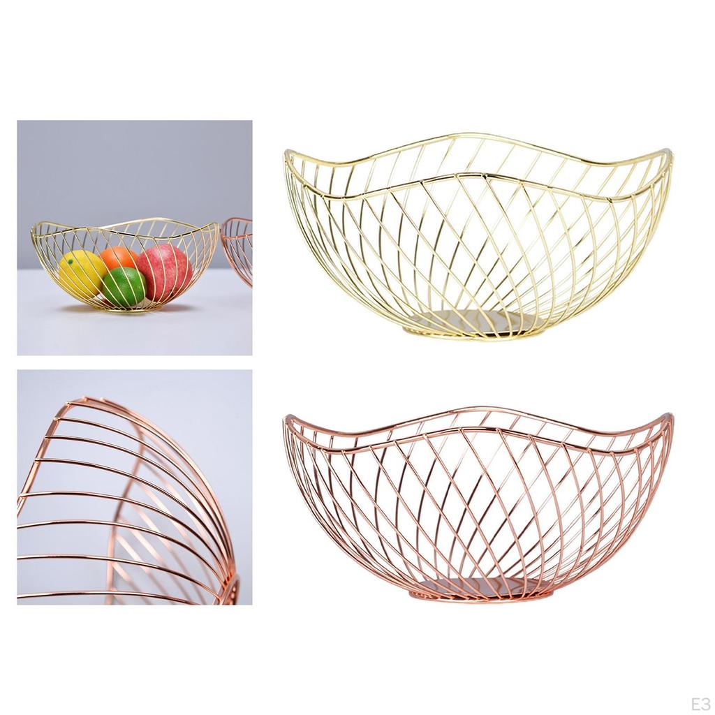 Fruit Basket Container for Dining Table Decor