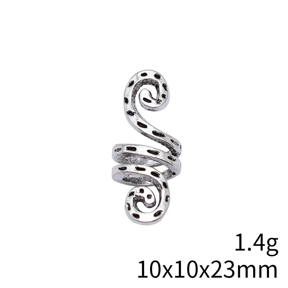Hammered Texture Tube Spacer Beads Alloy Loose Beads For DIY Bracelet Dreadlocks Hair Braiding Jewelry Making Parts