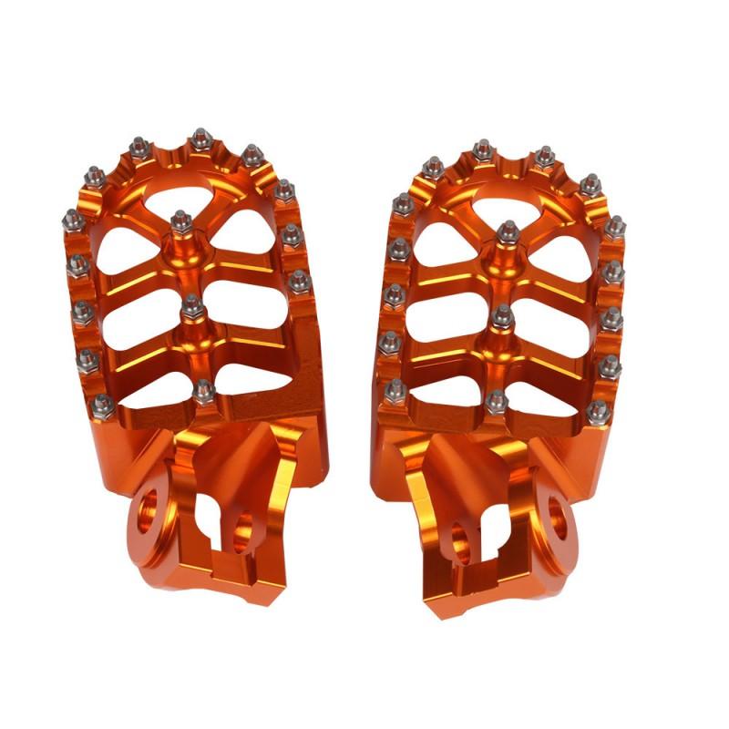 Aluminum CNC Front Foot Pegs KTM 125-500 XC XCF SX SXF EXC EXCF XCW TPI Off-Road Dirt Bikes