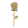 Retro Temperament Legierung Strass Rose Brosche Exquisite Und Vielseitig Damen Kleidung Corsage Schmuck Pin
