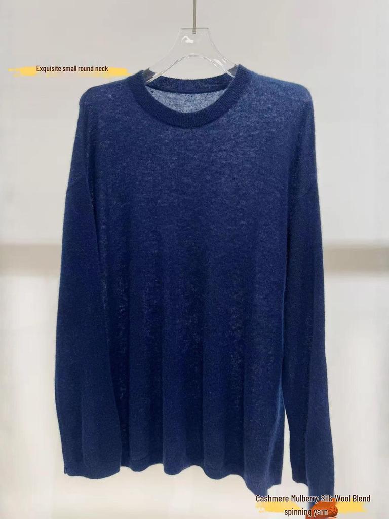 ROW Minimalist Cashmere Soft Knitted Sweater - 2025 Autumn/Winter Women's Versatile Base Layer