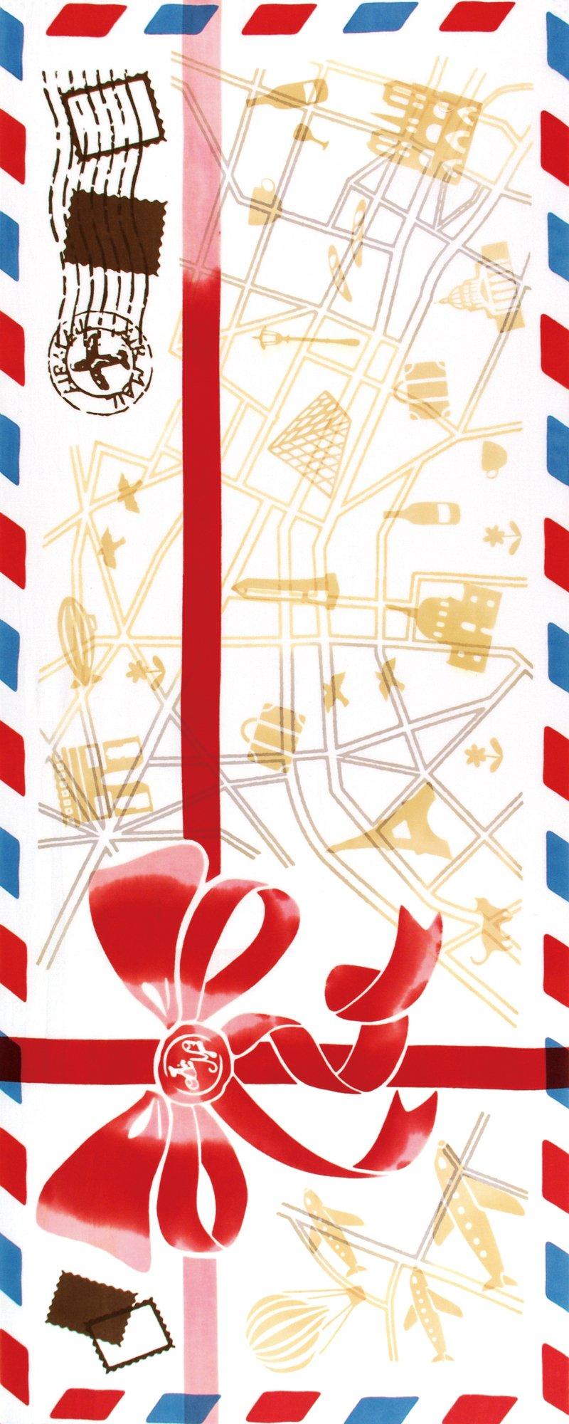 

Kenema Japanese Goods Chusen Tenugui Air Mail 36 x 90cm Event