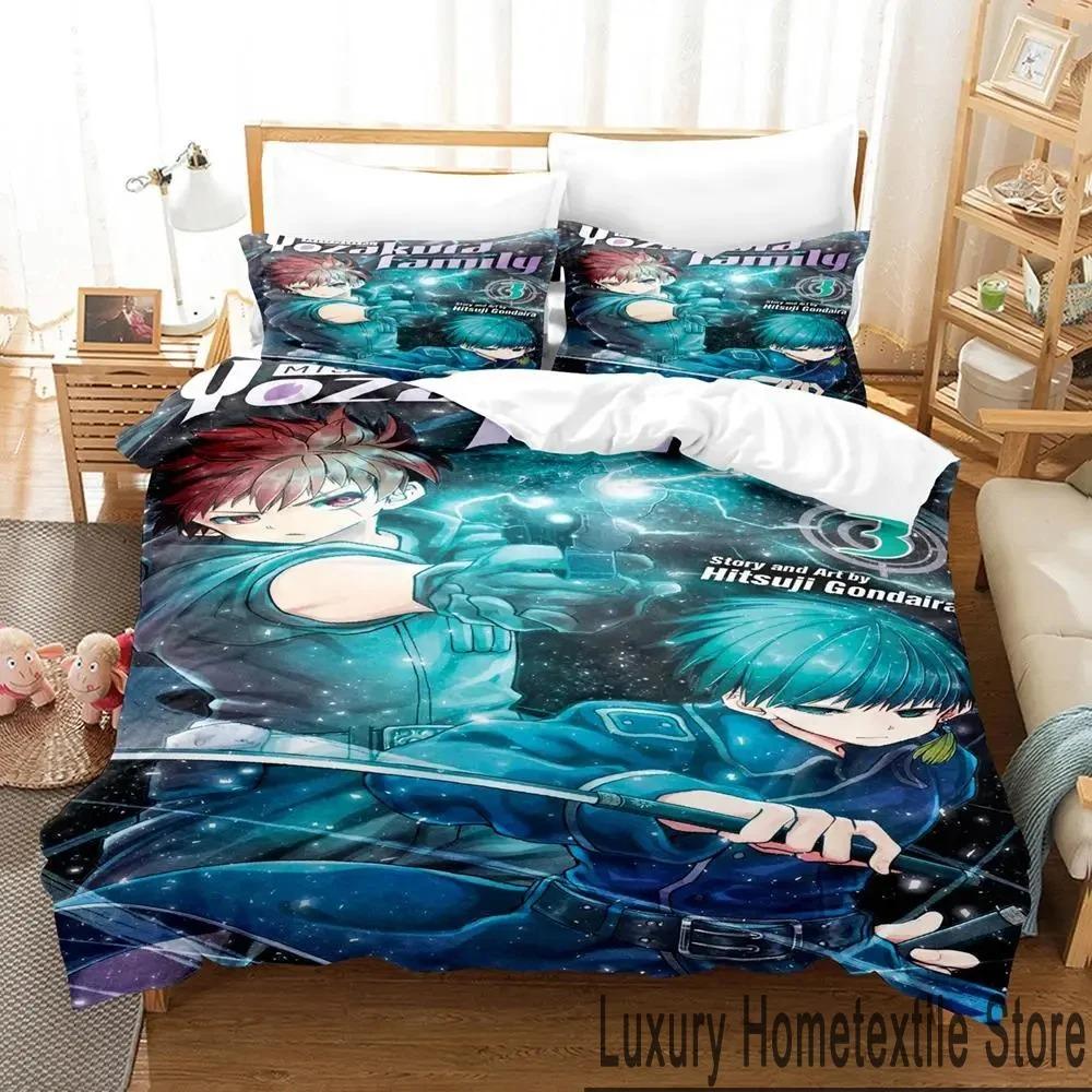 3D Print Anime Mission Yozakura Family Bedding Set Boys Girls Twin Queen King Size Duvet Cover Pillowcase Bed Boys Adult