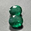 Natural Colombian Emerald Pair 8-10 Ct Loose Gemstone CERTIFIED Oval Shape