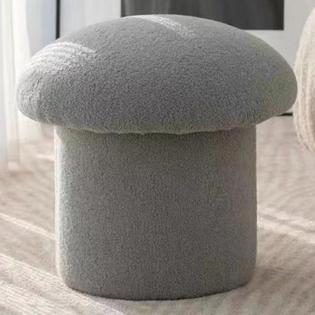 Sofa Bench Simple Modern Elastic Comfortable Soft Round Pine Wooden Foot Stool for Home Decoration